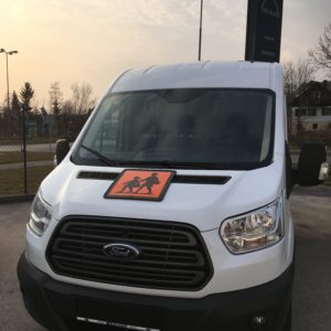 SCHULBUSTAFELSET für FORD TRANSIT mit Alu Motorhaube